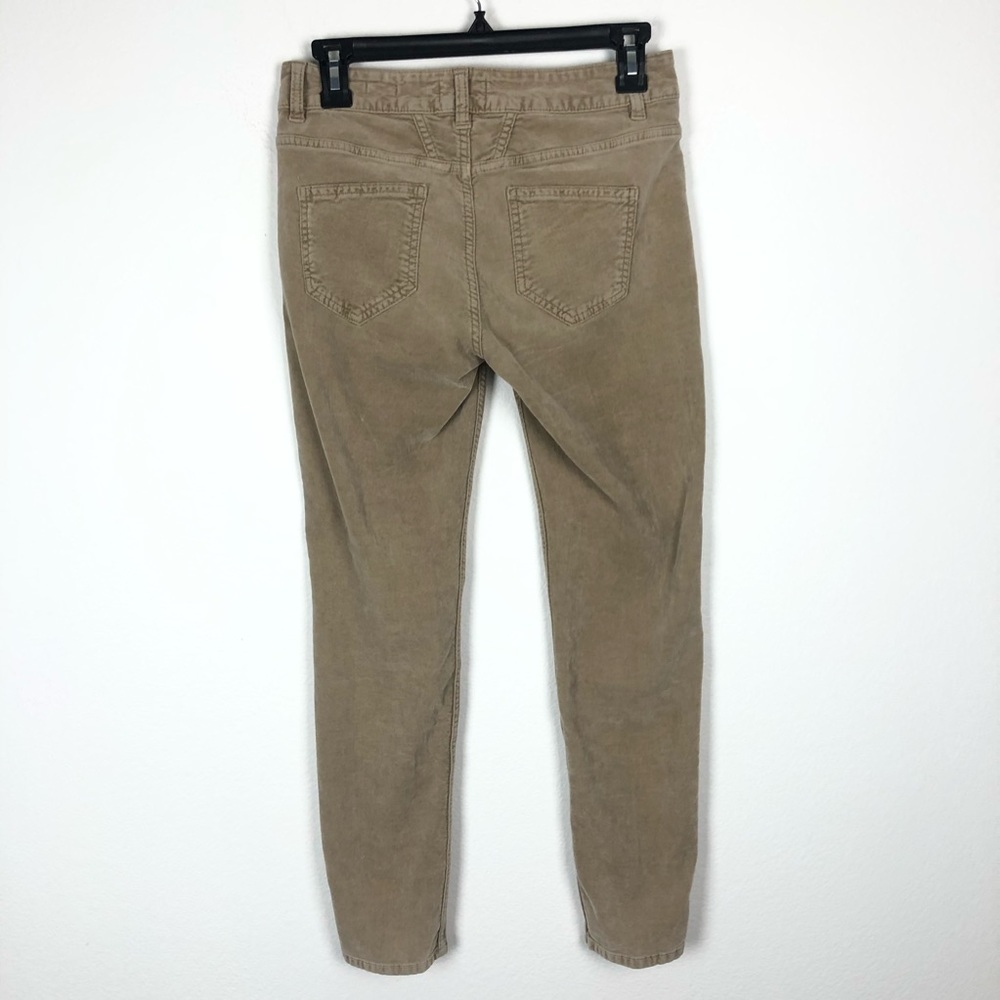 Closed Baker Velvet Pants Tan Cropped Mid Rise 25 - Picture 7 of 9